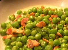 Guisantes con bacon 