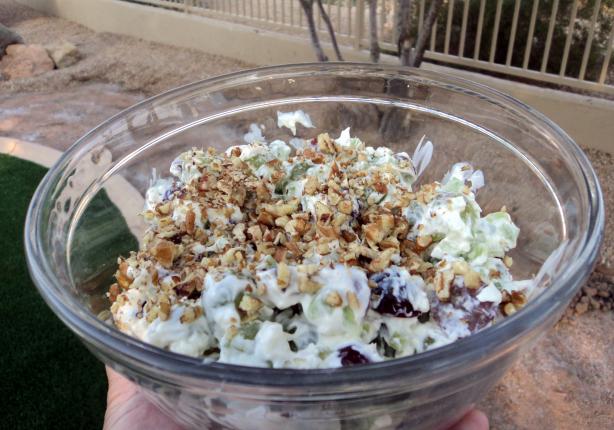 Ensalada crujiente de uvas