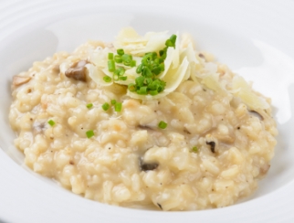Arroz caldoso con congrio y coliflor