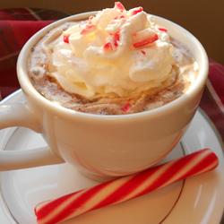 Bastón de caramelo de cacao - Bebida de Navidad