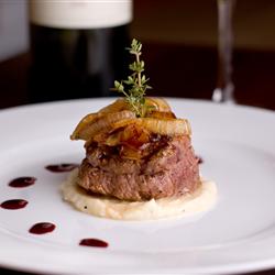 Plato para San Valentín: queso azul con filet mignon