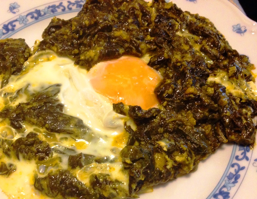 Espinacas esparragadas