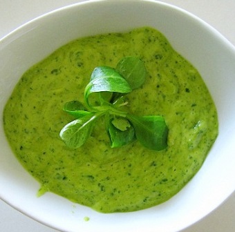 Mousse sencilla de berros
